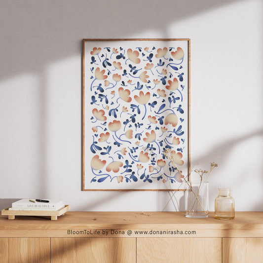 Peach Reverie – Printable Wall Art for Soft Spaces
